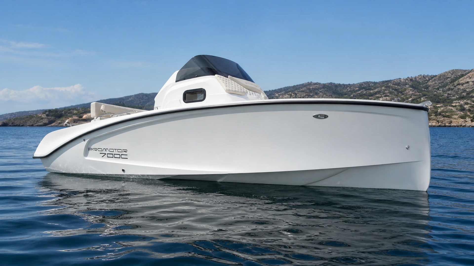 Promotor 700C floating on Mediterranean water