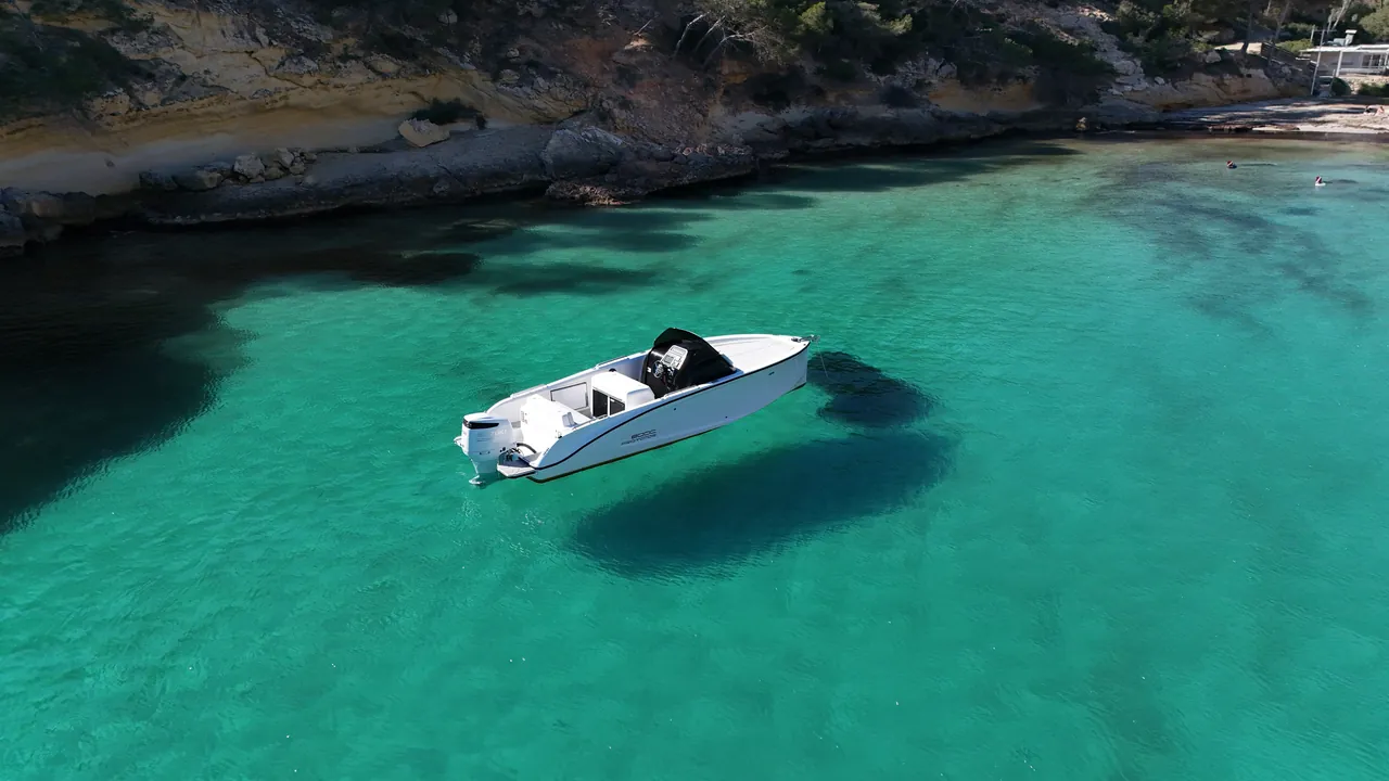 Promotor 800C on turquoise water